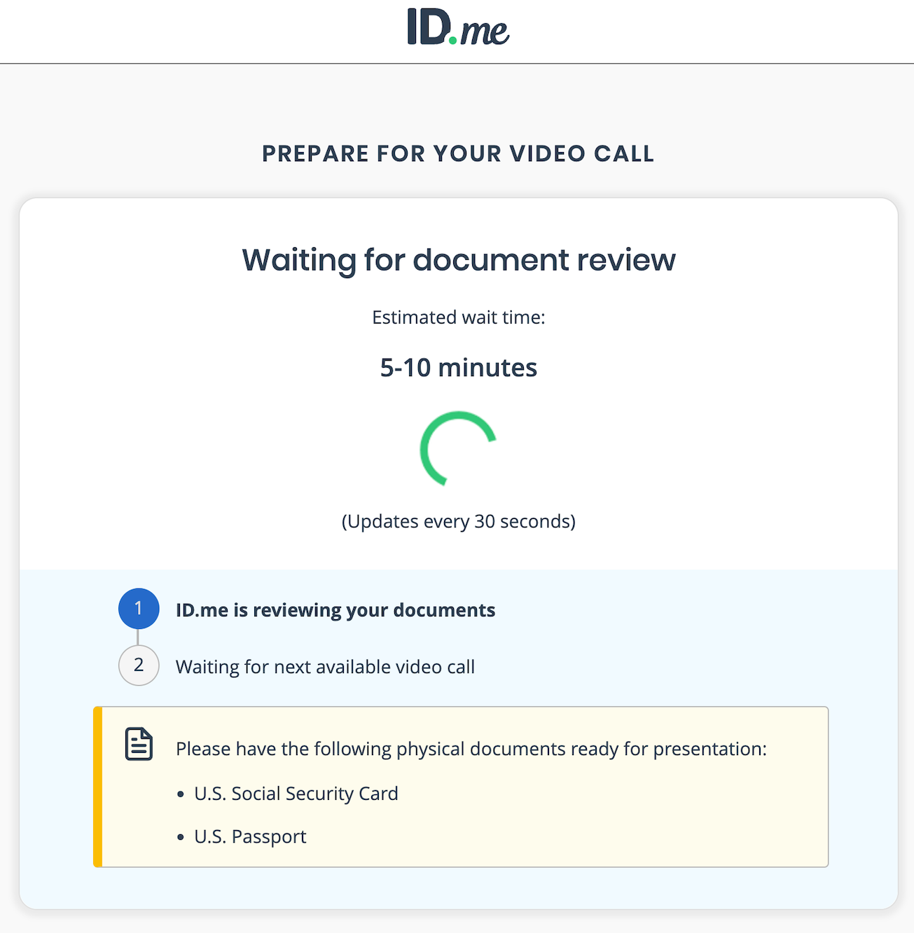 Identity Verification with ID.me