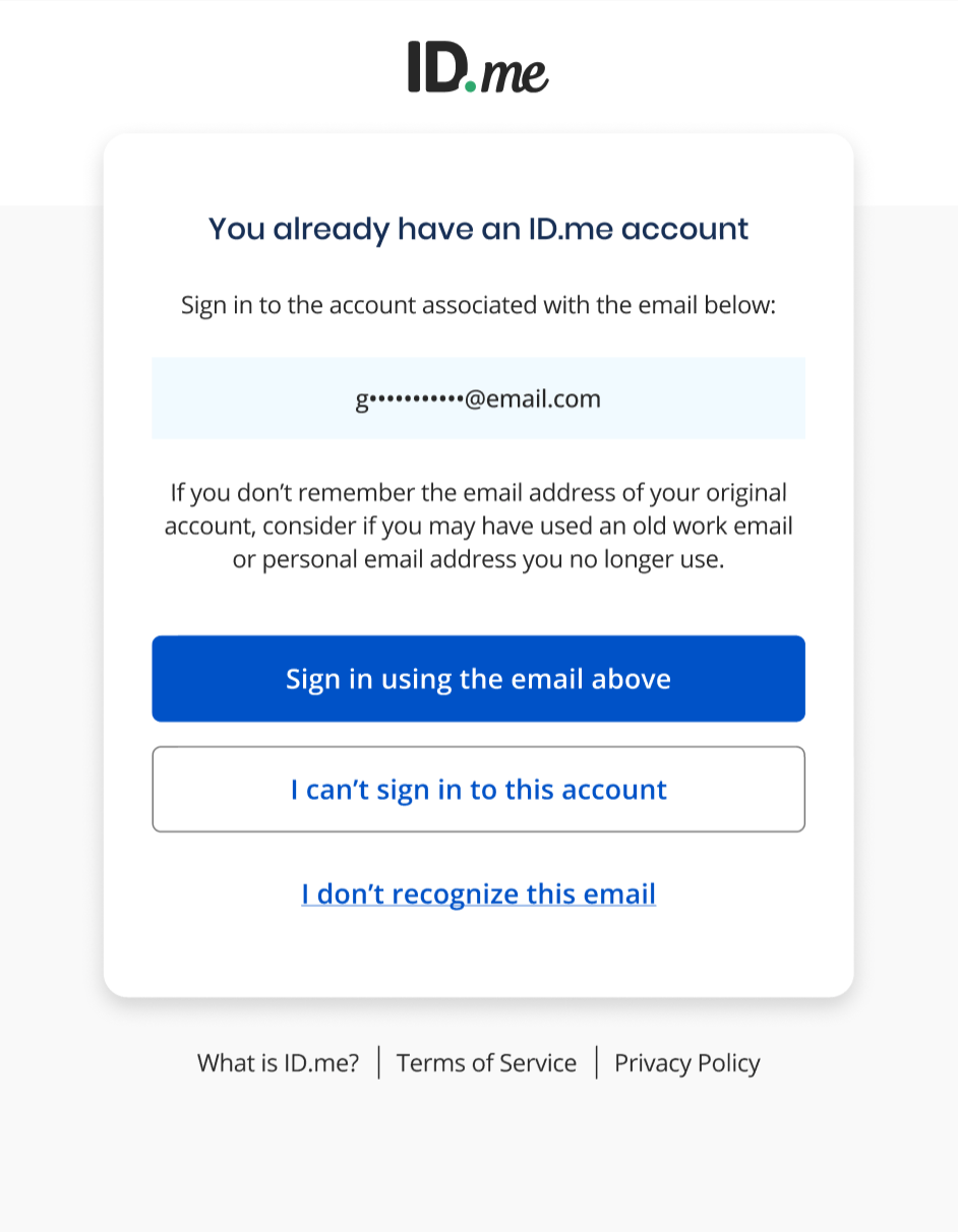 I have more than one account ID.me Help Center