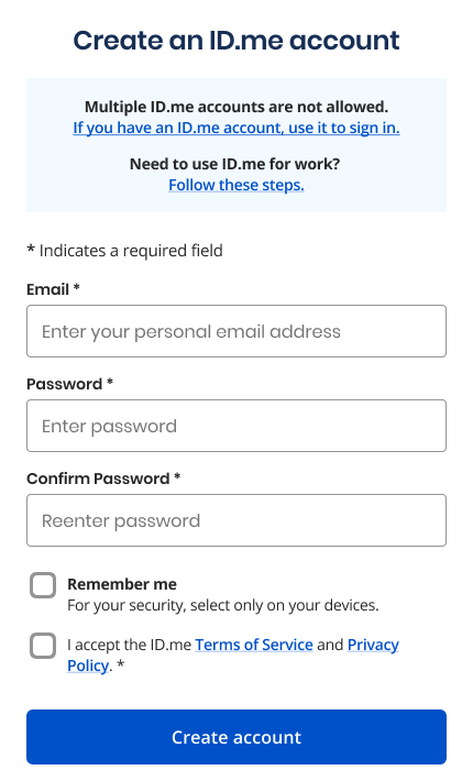 Creating your ID.me account – ID.me Help Center