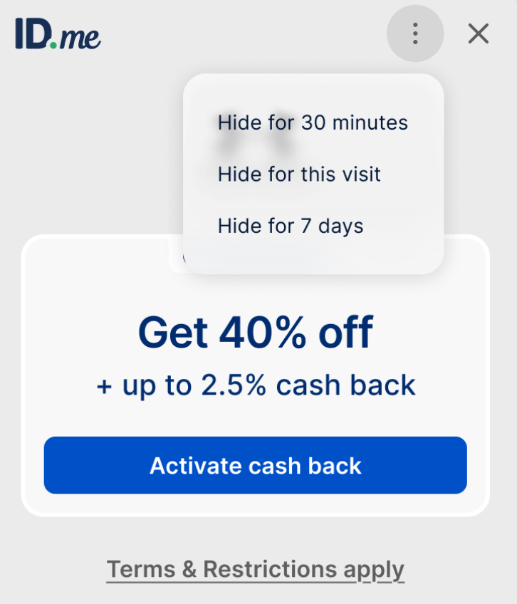 IDme Chrome extension snooze feature.png