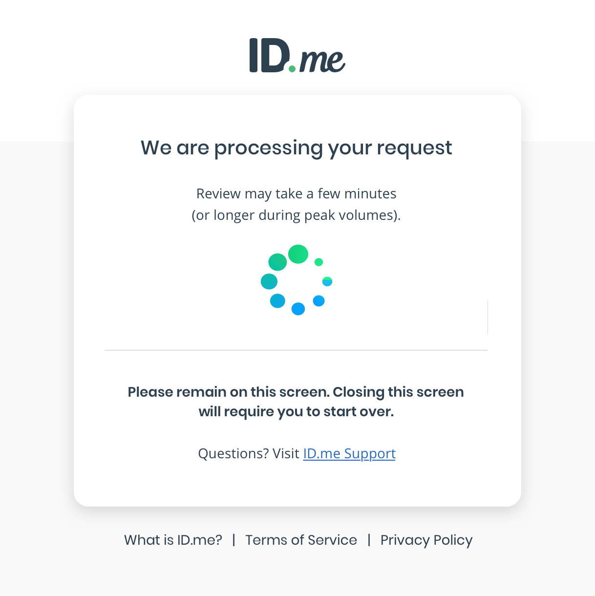 Reviewing and confirming your information – ID.me Help Center