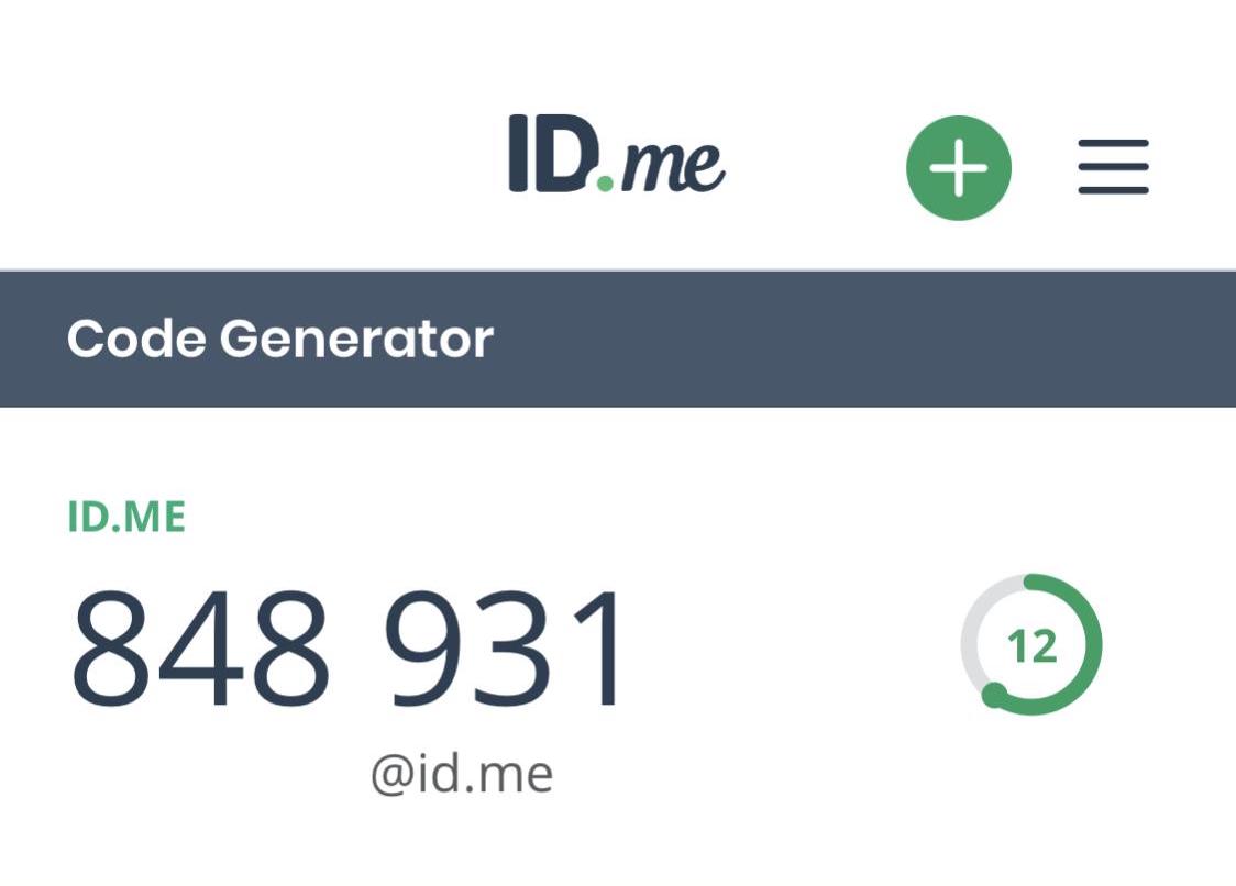 6 digits code. 6 digits code